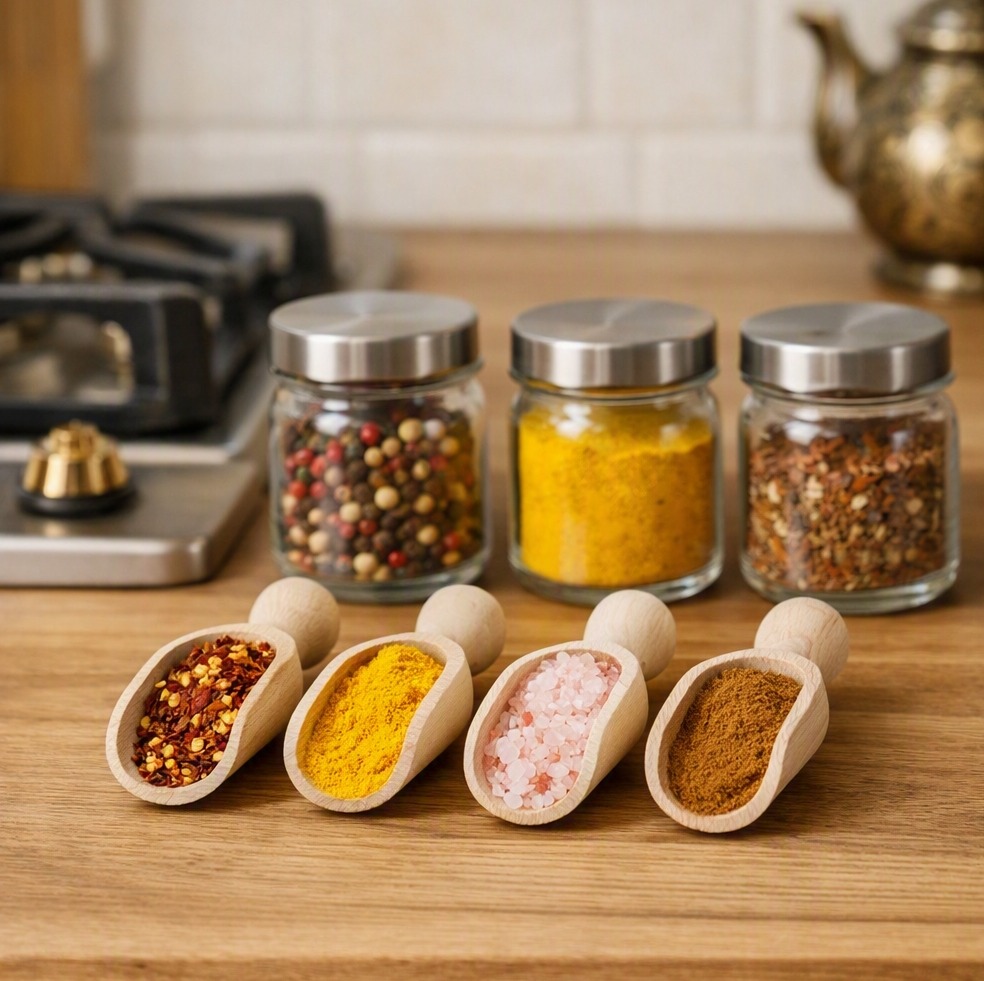 پیمانه چوبی مخصوص ادویه