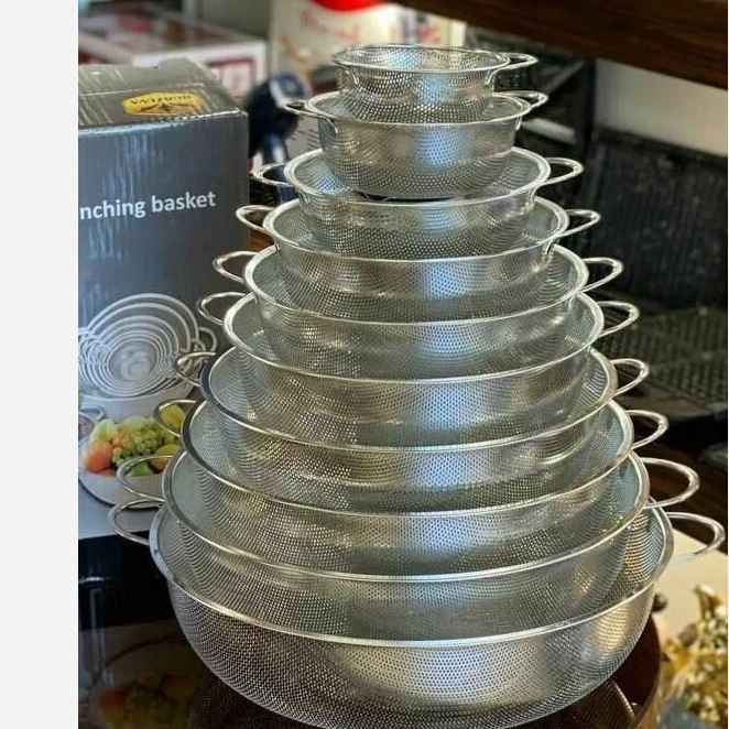 سرویس آبکش استیل پانچ 10 پارچه برزوا Burzuva 