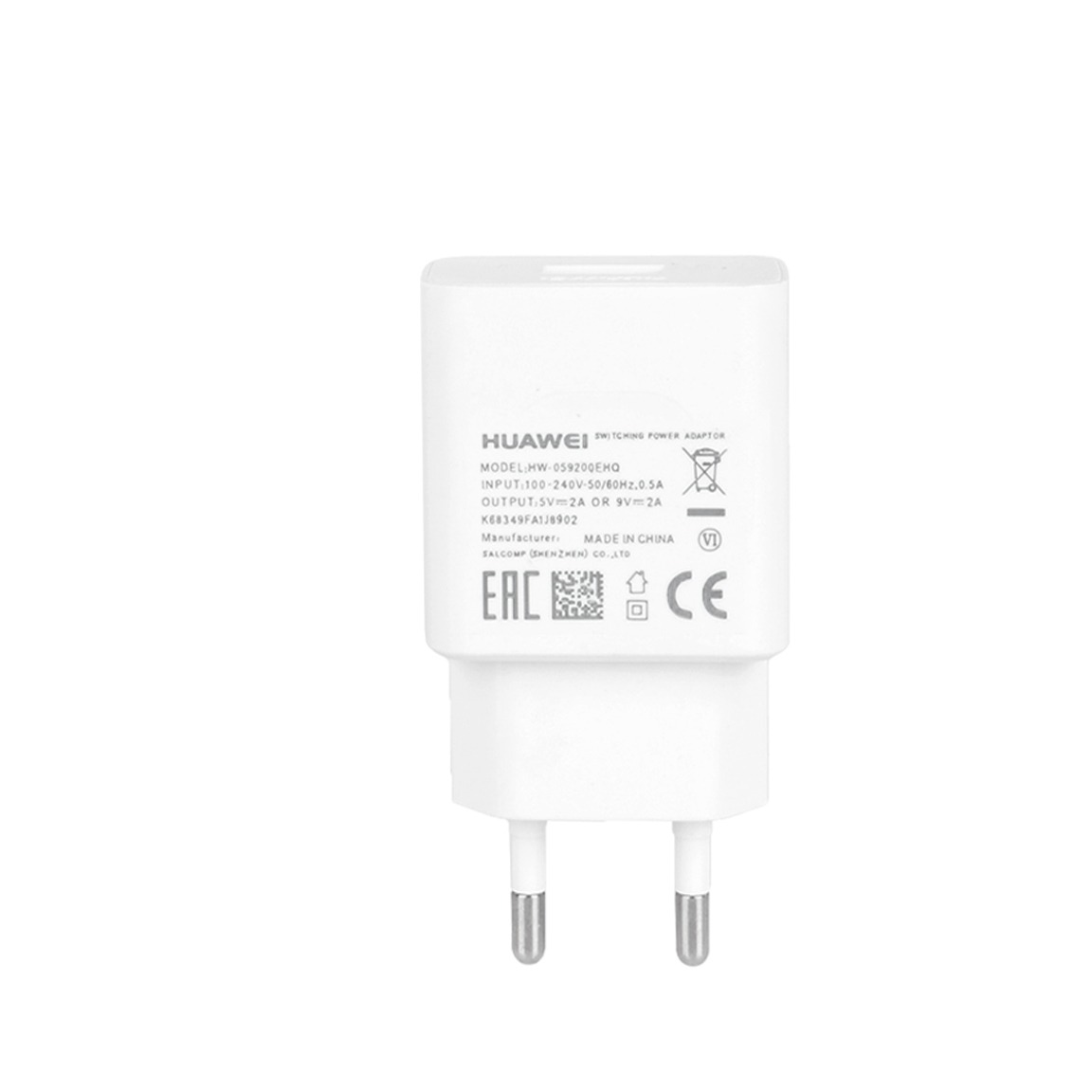 شارژر دیواری تک پورت HUAWEI مدل P8 - سفید (گارانتی شش ماهه نیکان همراه)