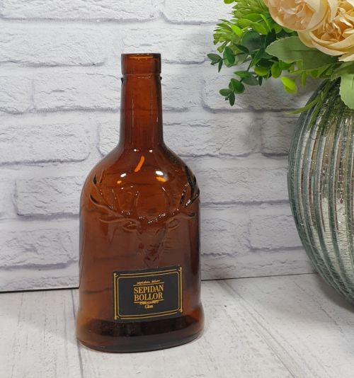 بطری قهوه ای 500CC گوزنی سپیدان بلور (22) بسته 22 تایی
