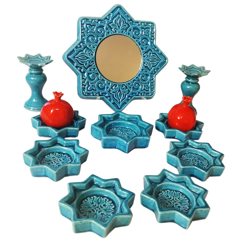 هفت سین هفتسین سفالی کد 1851