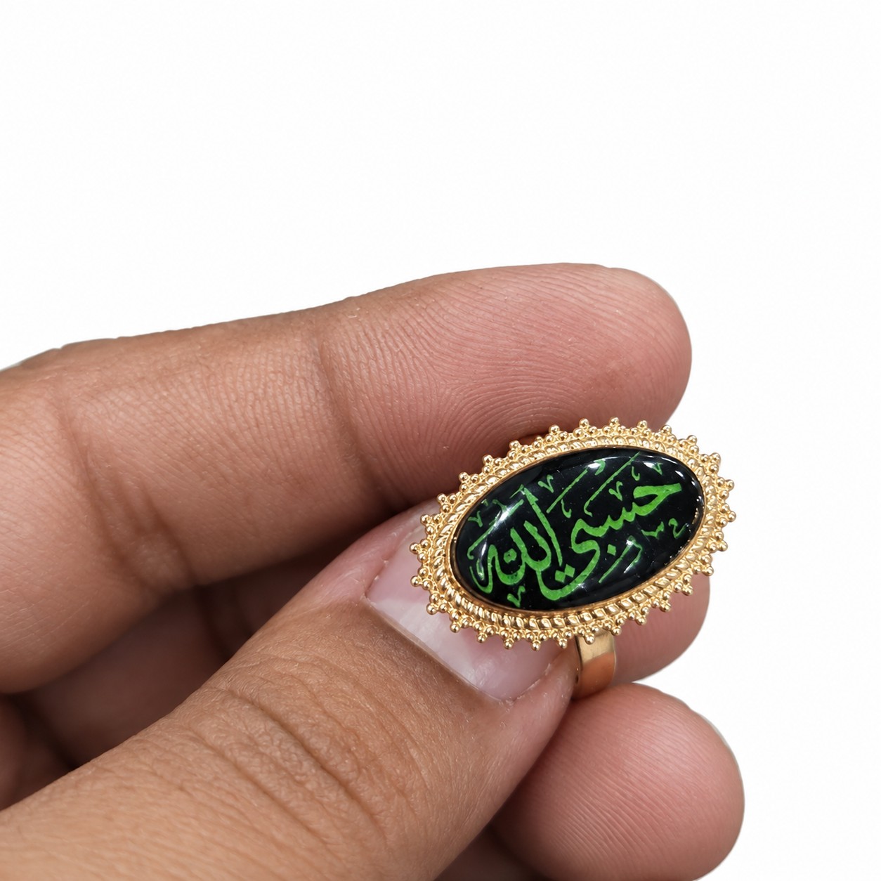 انگشتر حسبی الله زنانه طلاروسی