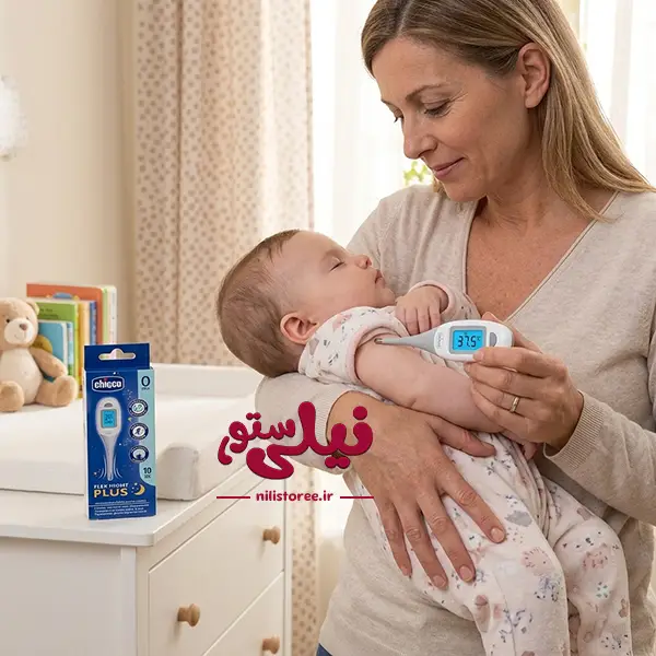 تب سنج تماسی نوزاد مدل flex night برند چیکو Chicco