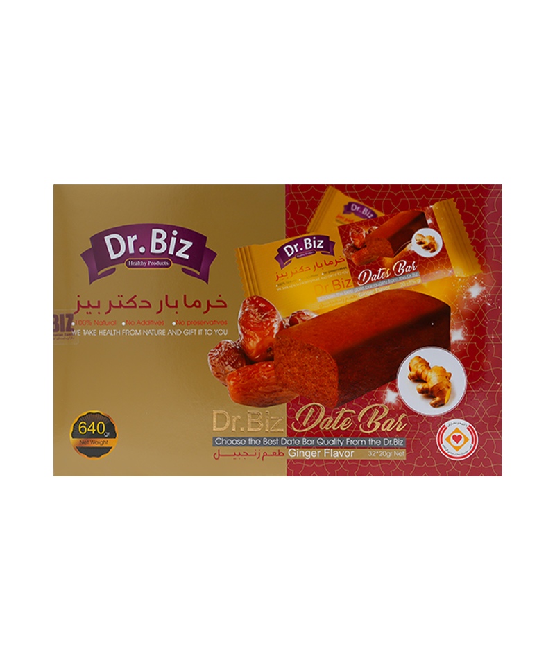 خرما بار زنجبیلی دکتر بیز 32 عددی