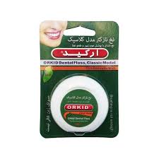نخ دندان مومدار ارکید / Orchid با طعم نعناع مناسب برای پاکسازی فواصل بین دندانی و حفظ سلامت لثه طول 50 متر