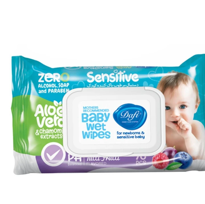 دستمال مرطوب کودک دافی مدل SENSETIVE 