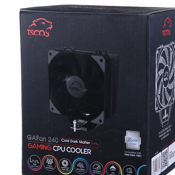فن کیس گیمینگ تسکو مدل GAFan 240 Cold Dark Matter-پس کرایه