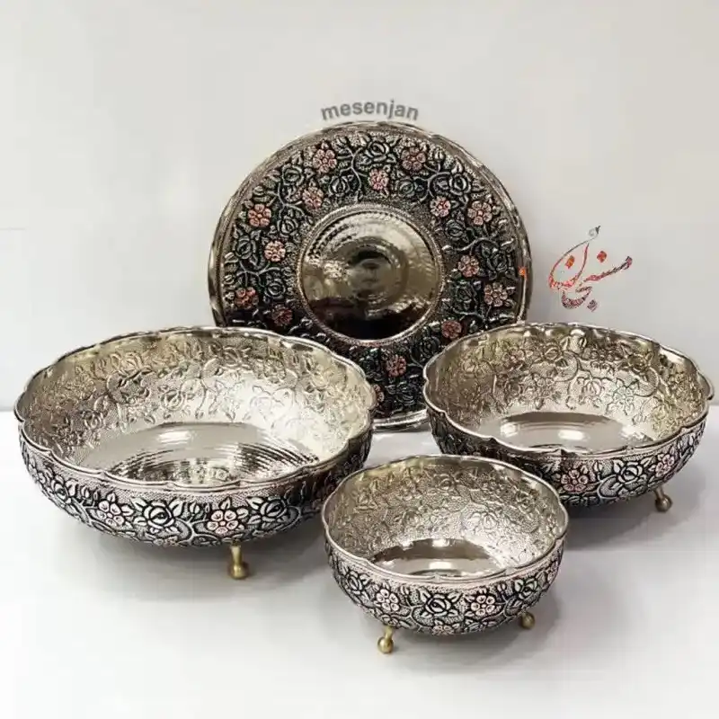 سرویس پذیرایی مهتاب سه پایه کوتاه الماس تراش