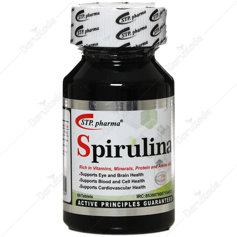 قرص اسپیرولینا اس تی پی فارما 60 عدد