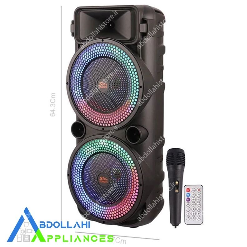 اسپیکر چمدانی بلوتوثی سینگ ای ZQS8276 + میکروفون و ریموت کنترل