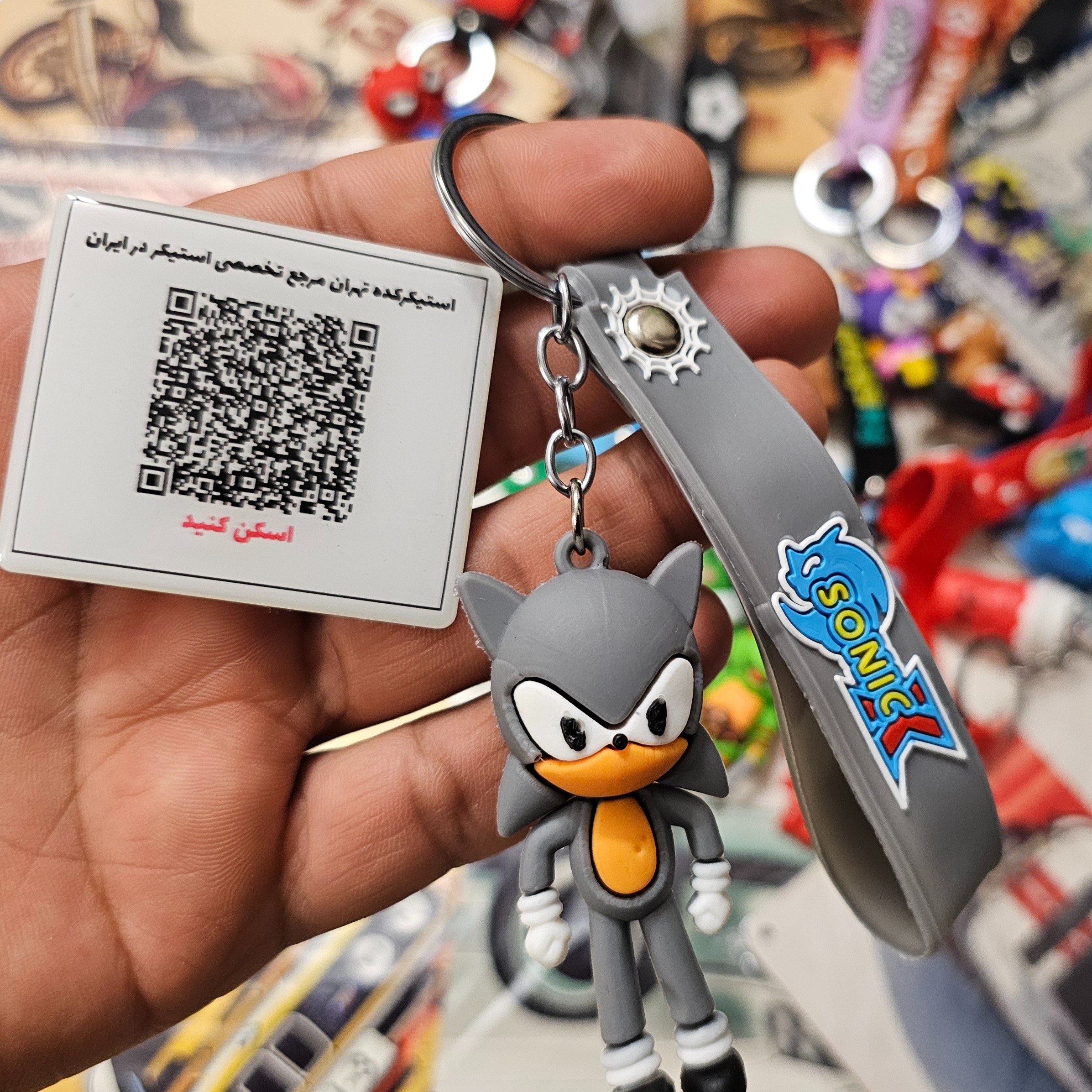 جاکلیدی سونیک فانتزی آویز کیف و کوله طرح Sonic