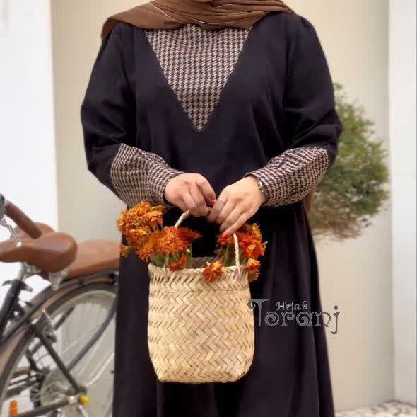 مانتو عبایی پاییزه مدل خاطره 