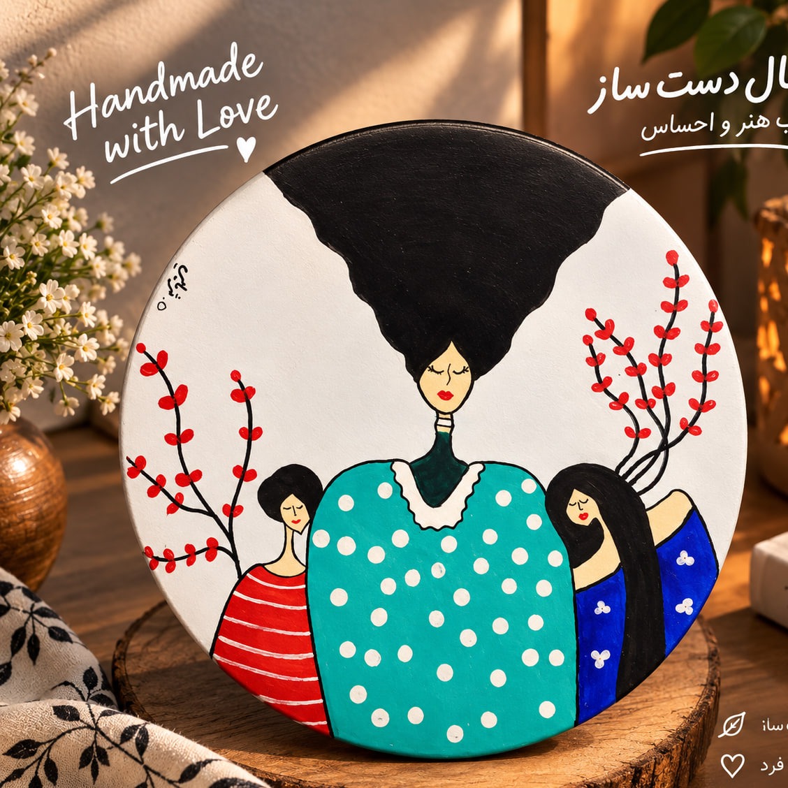 دیوارکوب سفالی مادرانهجدید