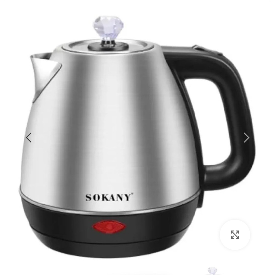 کتری برقی سوکانی 1.7 لیتری 1500 وات بدنه استیل مدل SOKANY SK-09046