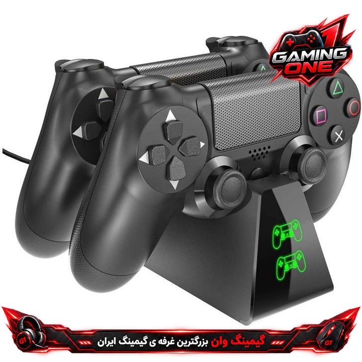 پایه شارژر دوال دسته PS4 دابی مدل TP4 19012 DOBE dual charging dock for p4 wireless controller