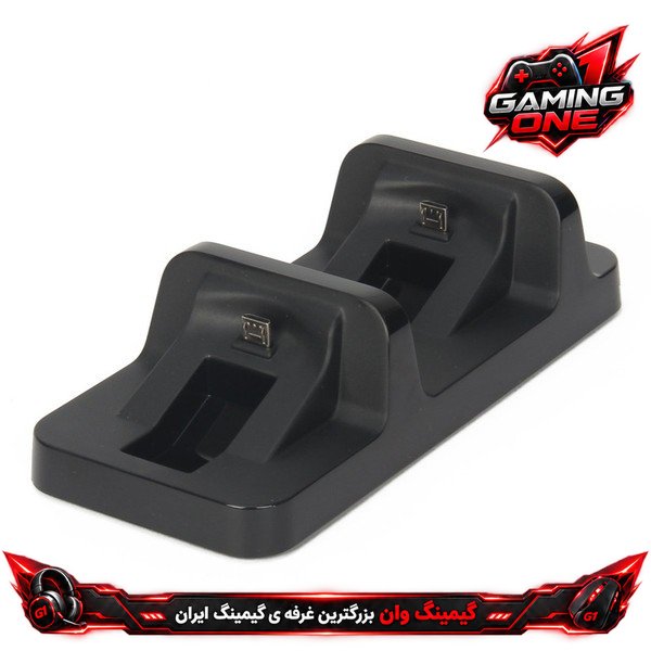 پایه شارژر دوالشوک 4 دابی مدل TP4-002، شارژ همزمان دو دسته با نشانگر LED