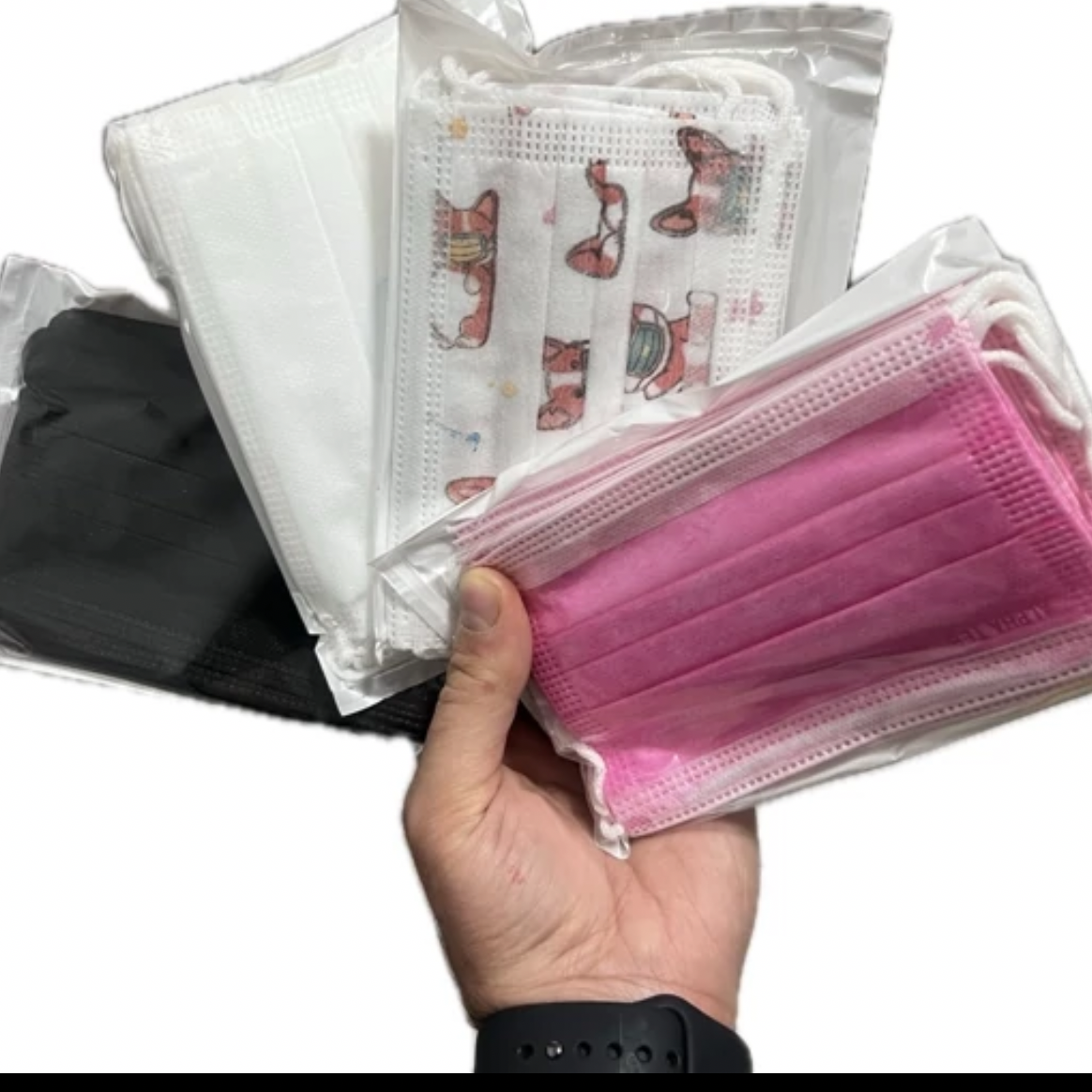 ماسک سه لایه اطفال پک 50 عددی ( 5 بسته 10 عددی )