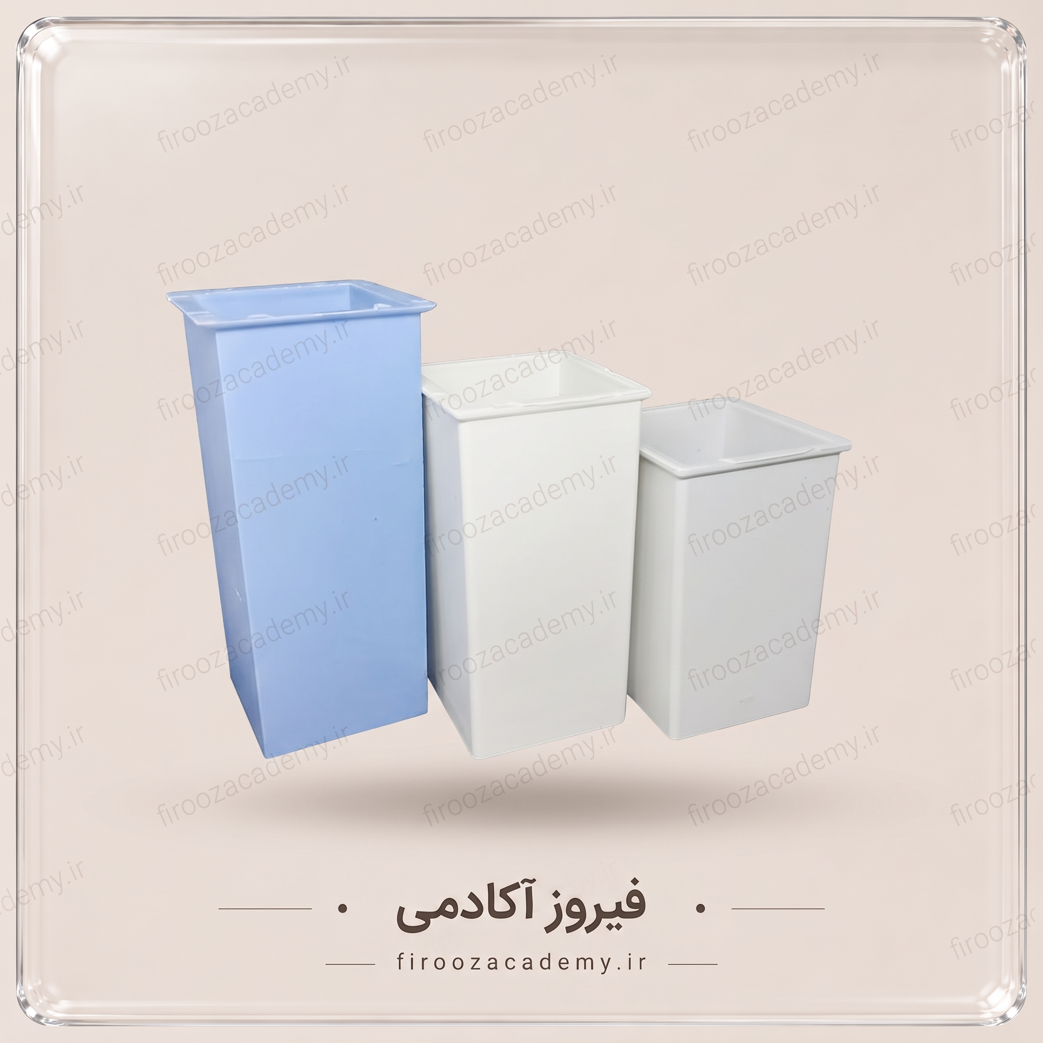 قالب شمع سازی(جنس پلاستیکی) - مدل مکعب قطر 6 سانت