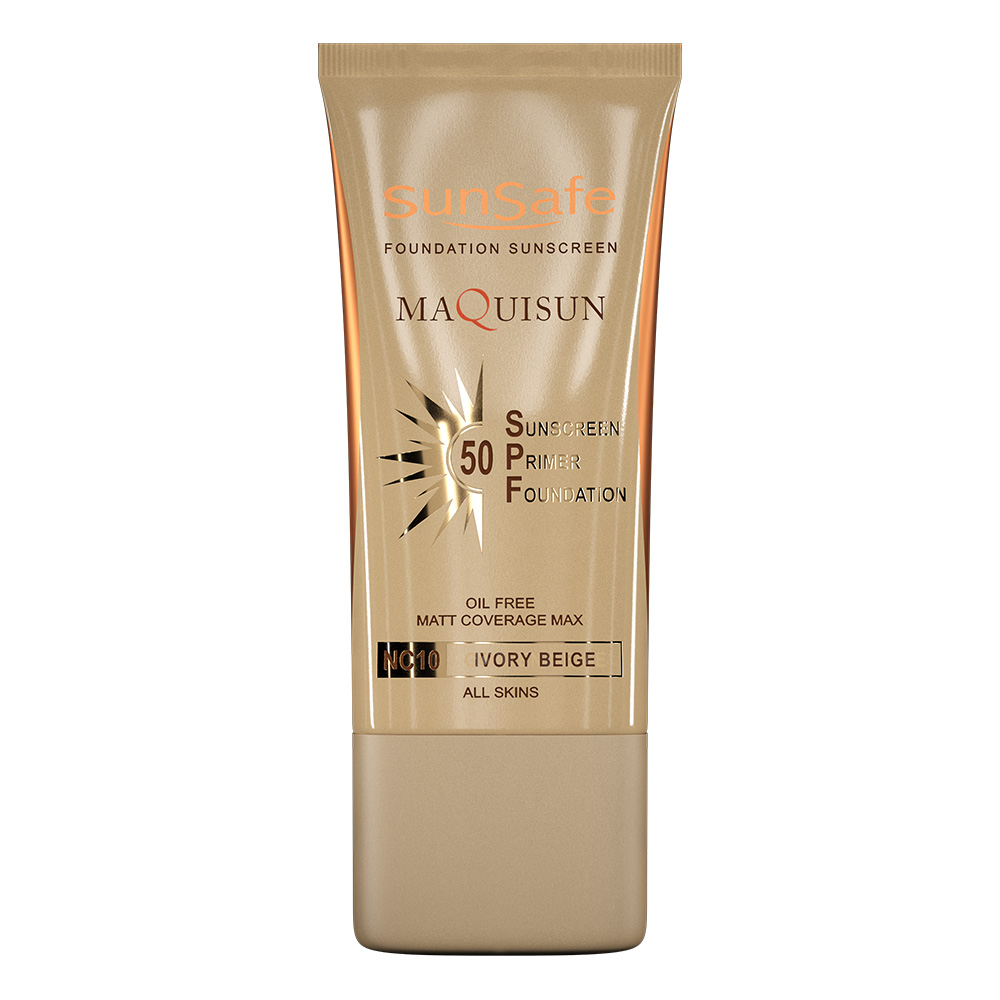 کرم ضد آفتاب رنگی سان سیف NC10 SPF50 حجم 40 میل | محافظت قوی با پوشش طبیعی پوست