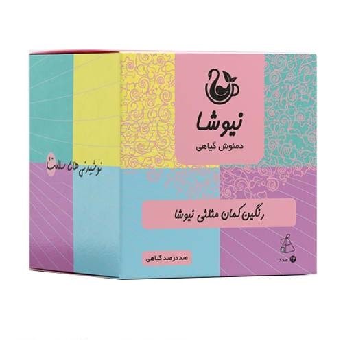 پک پذیرایی لوکس رنگین کمان( دمنوش های خالص)12 عددی حاوی 12 تی بک دمنوش آویشن دمنوش اسطوخودوس دمنوش بابونه دمنوش بوماد...