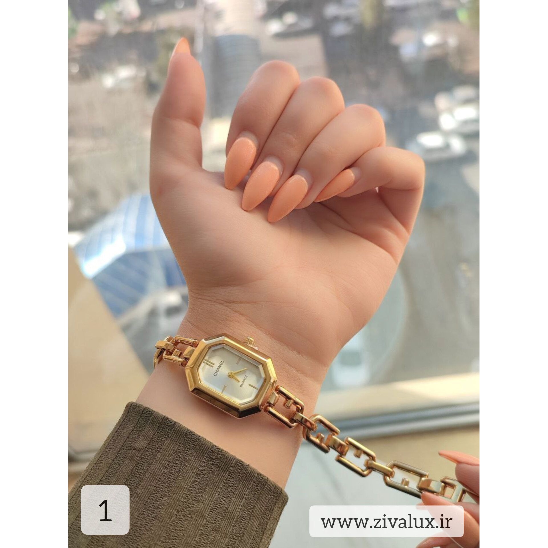 ساعت مچی زنانه مارک چنل CHANEL بند استیل زنجیری