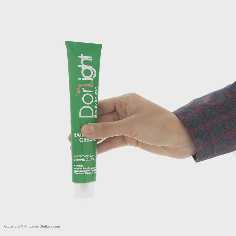 رنگ مو دورلایت زیتونی شماره 3.3 رنگ قهوه ای زیتونی تیره DORLIGHT
