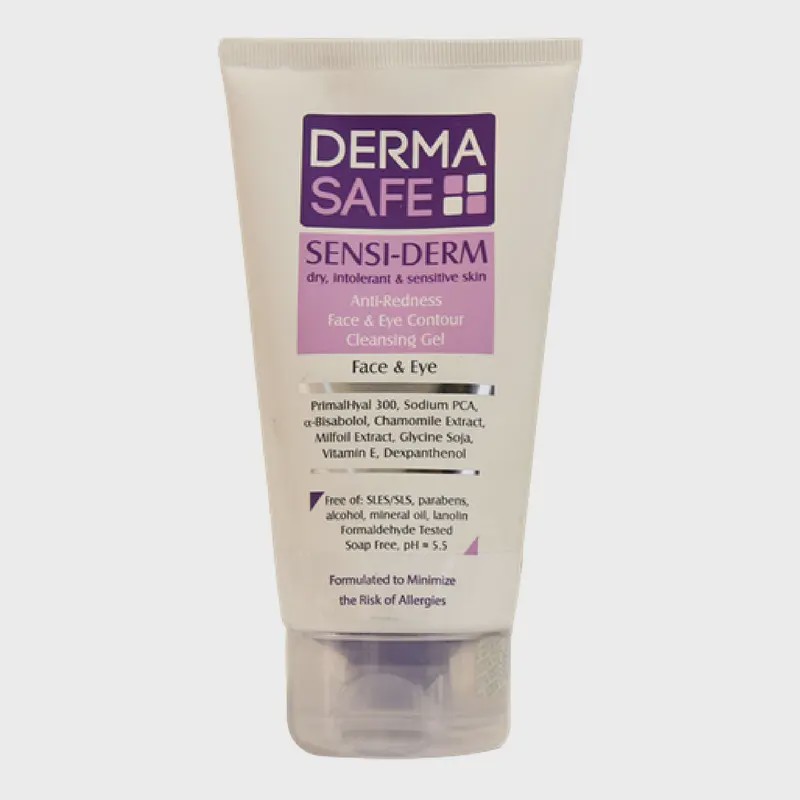 ژل شست و شوی صورت درماسیف مدل Sensiderm حجم 150 میلی لیتر
