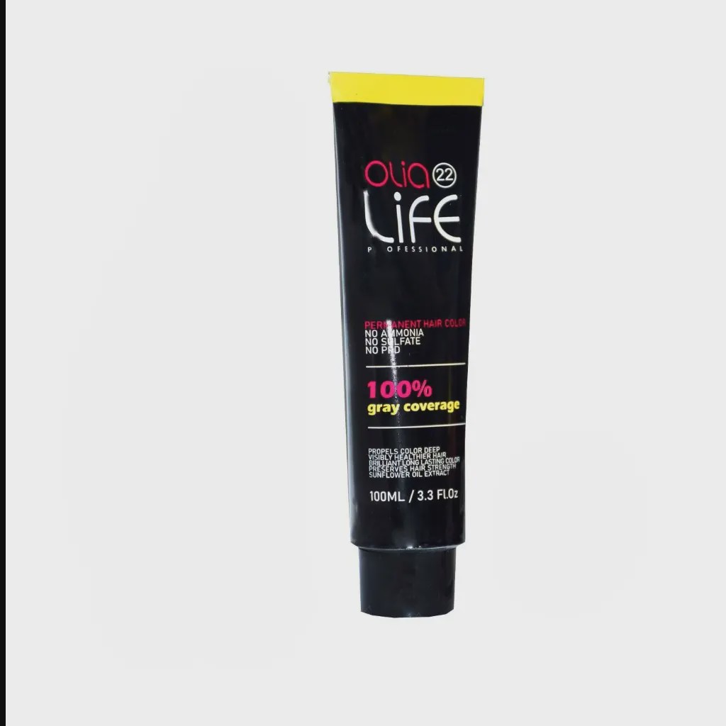 رنگ مو بدون آمونیاک اولیا لایف سری زیتونی شماره 7.3 (Olia Life)حجم 100 میلی لیتر