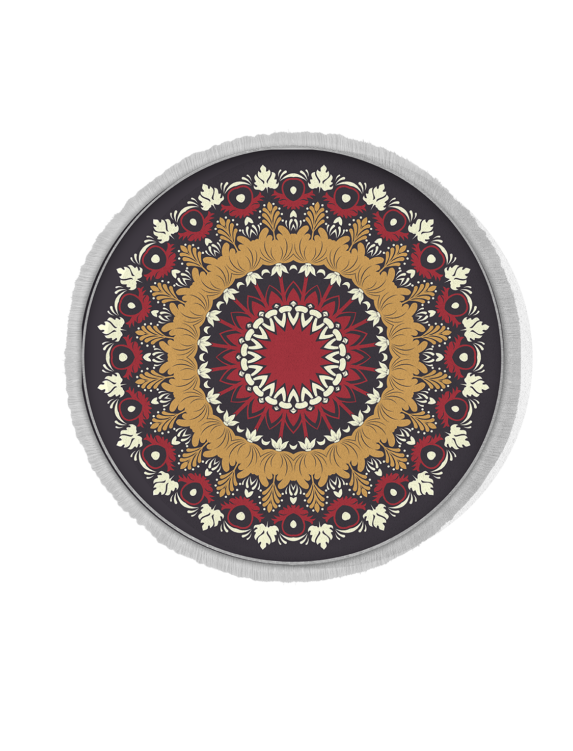 فرش ماشینی گرد هانوکس طرح طاووس کد IFC.2829.00