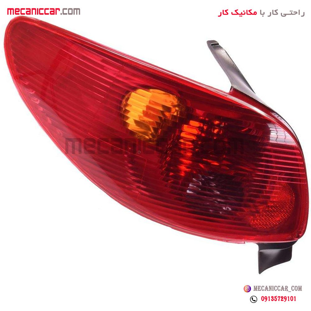 چراغ خطر با سوکت و لامپ عقب چپ پژو 206 صندوقدار تهران فام