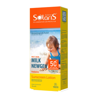 لوسیون ضد آفتاب کودک SPF 50 آردن سولاریس مدل میلک نیوژن 75 میلی لیتر