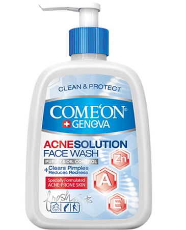 کامان ژل شستشوی صورت مناسب پوست جوشدار حجم 500 میل Comeon Daily Face Wash For Oily Skin