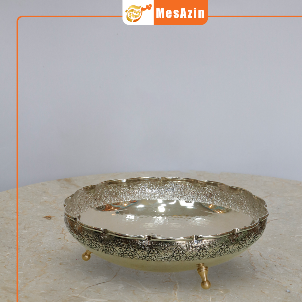 میوه خوری پایه دار مسی کروم شده
