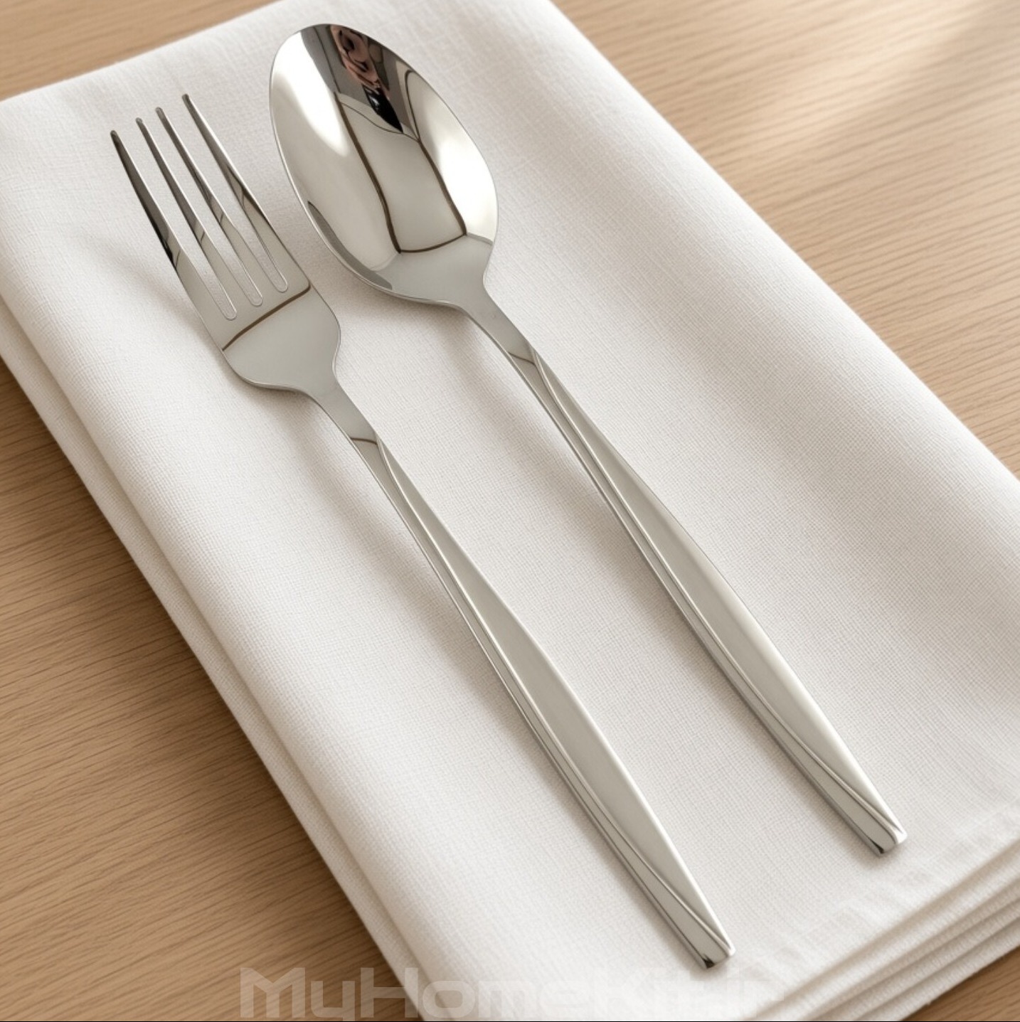قاشق و چنگال 4 میل یونیک طرح ماینز