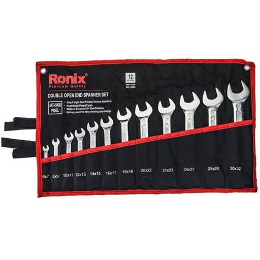 مجموعه 12 عددی آچار تخت رونیکس مدل RH-2202