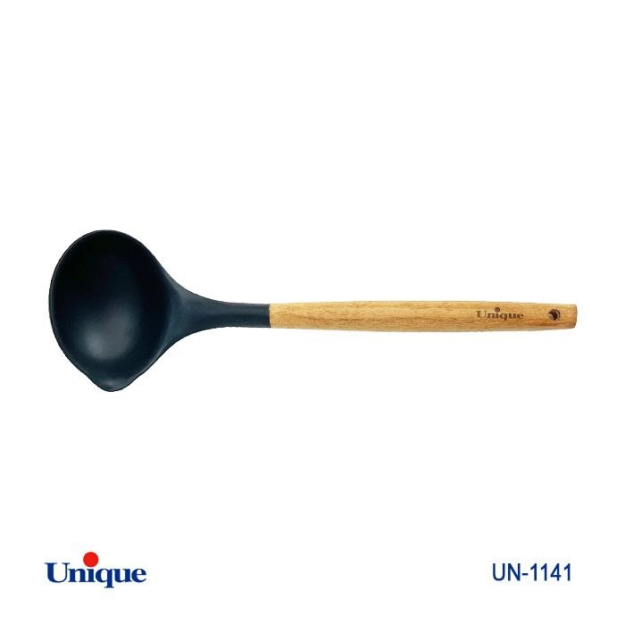 ملاقه بزرگ یونیک Unique دسته چوبی کد UN-1141 (پس کرایه)