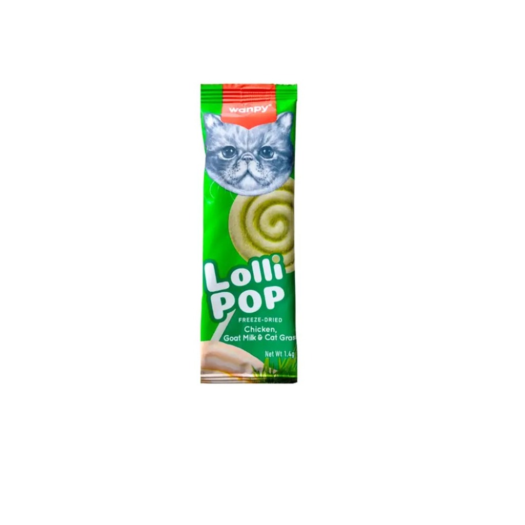 آبنبات گربه ونپی با طعم مرغ و شیربز و علف