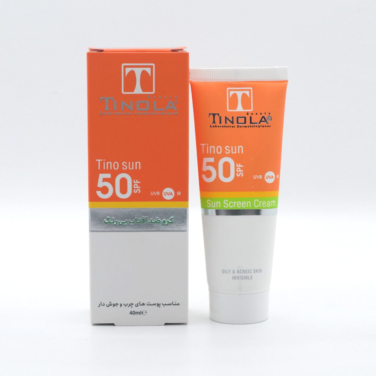 کرم ضد آفتاب بی رنگ تینولا SPF 50 ( 50 میل )
