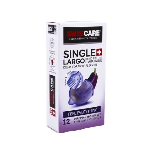 کاندوم سویس کر بزرگ کننده آلت تناسلی single largo ( 12 عدد)