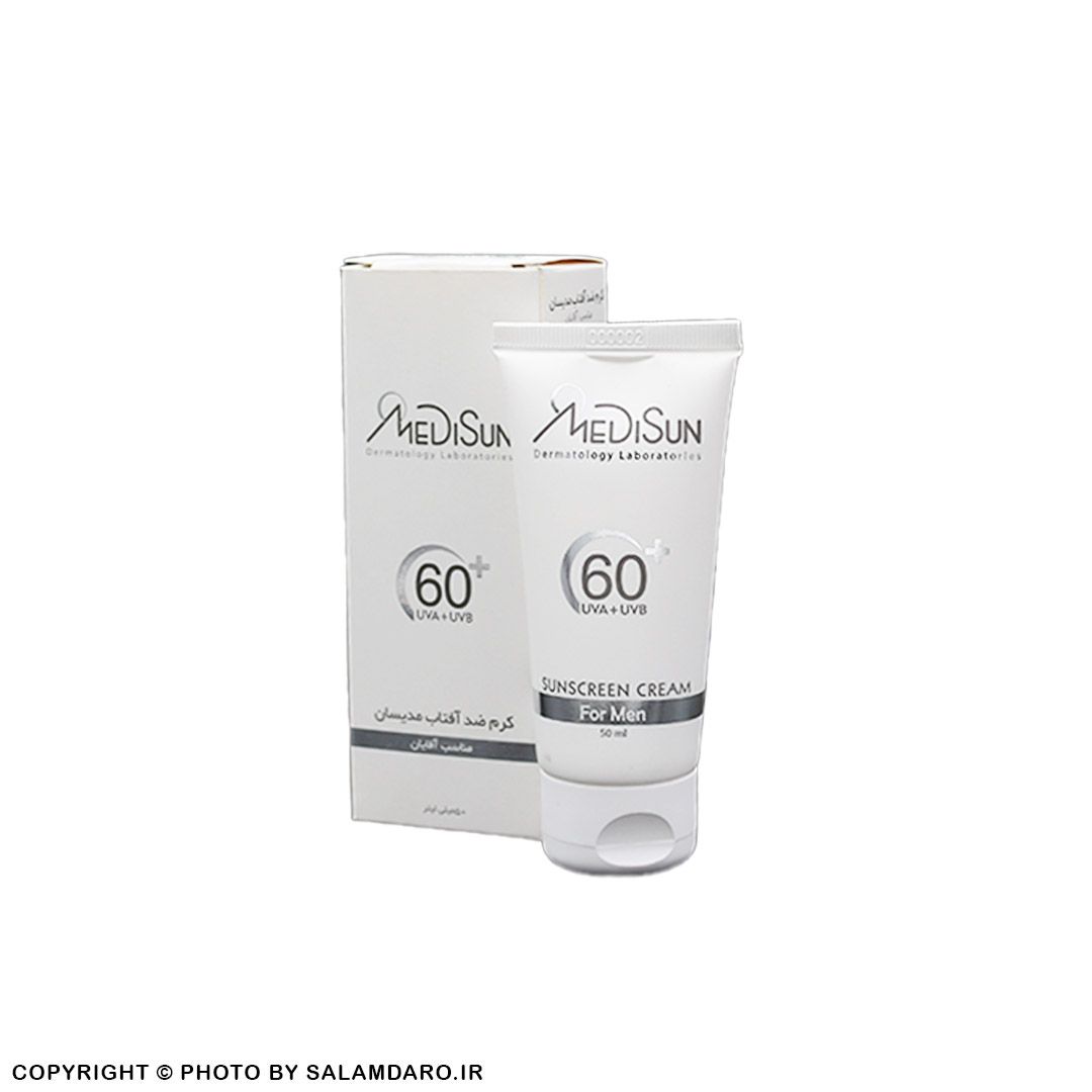 کرم ضد آفتاب مدیسان +SPF 60 ویژه آقایان (50 میل)