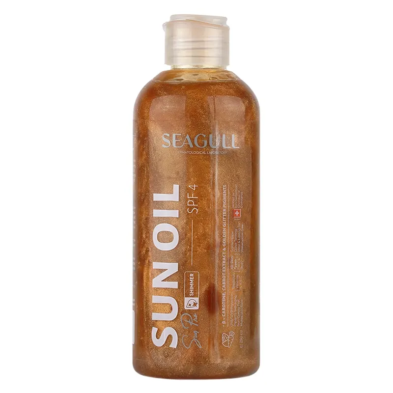 روغن برنزه کننده و ویتامینه اکلیلی سی گل حاوی عصاره هویج spf4(250میل)