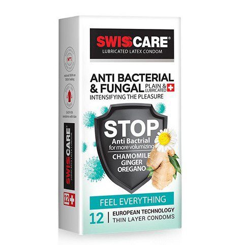 کاندوم ضد قارچ سوئیس کر مدل Anti Bacterial