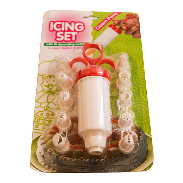 قیف خامه مدل icing set کد hm1 بسته 10عددی - با بهترین کیفیت