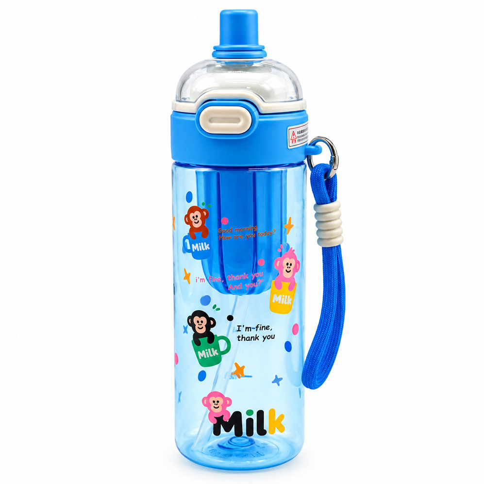قمقمه دو دهنه 600 میلی لیتر فیلتردار مدل MILK