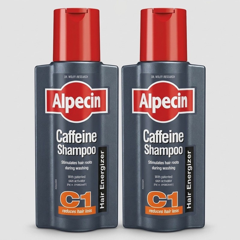 شامپو مو آلپسین مدل Caffeine C1 حجم 250 میلی لیتر مجموعه 2 عددی