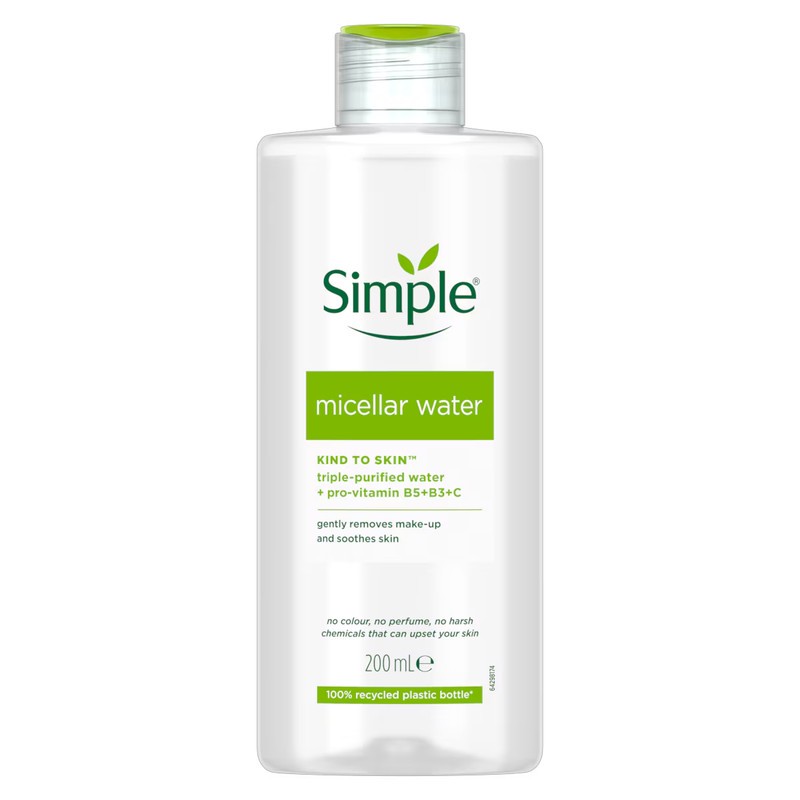 میسلار واتر سیمپل مدل Kind to Skin مناسب انواع پوست حجم 200 میلی لیتر