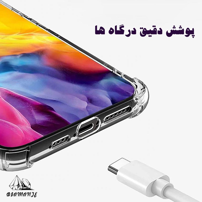 کاور دیامانته مدل ساده مناسب برای گوشی موبایل شیائومی Poco M5sجدید