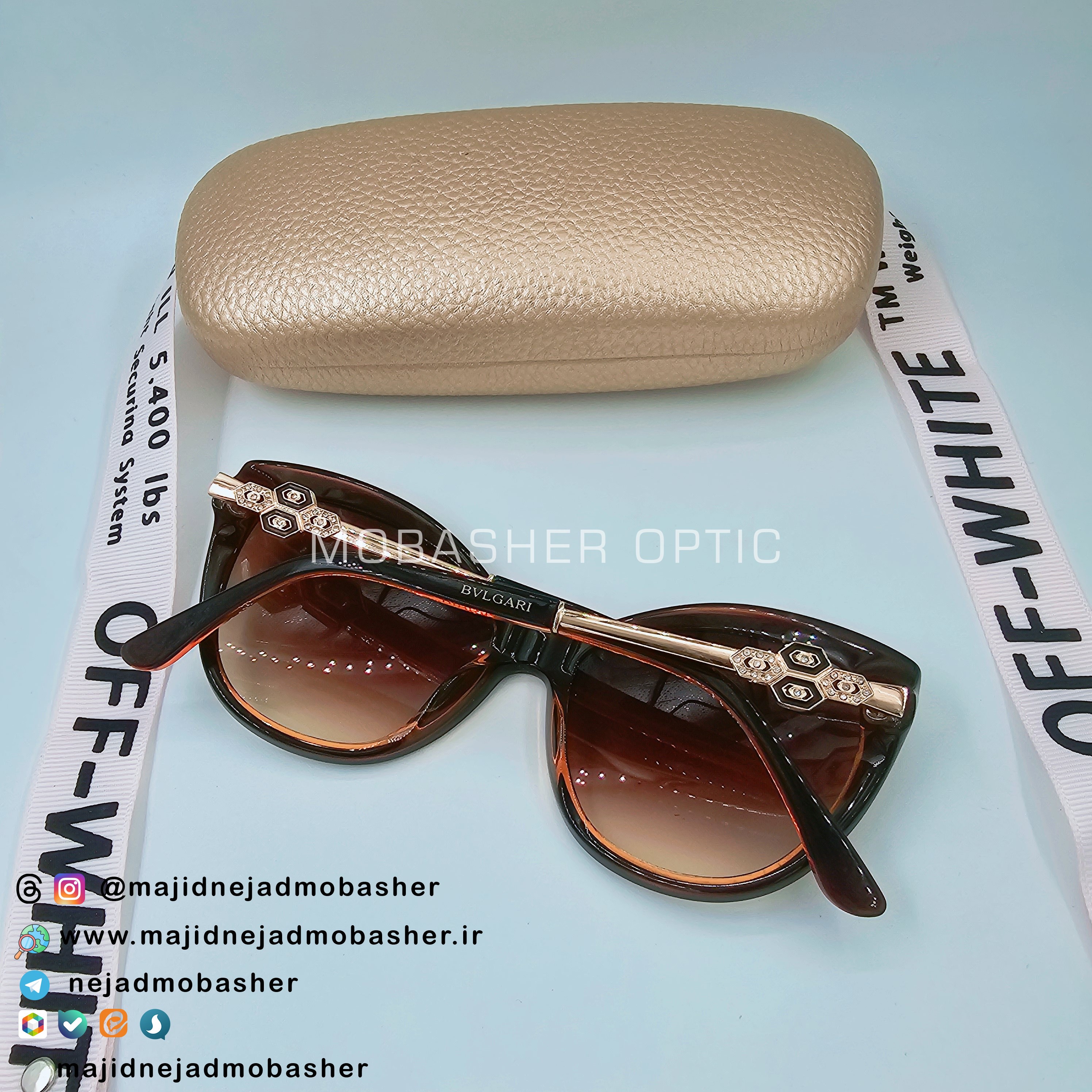 عینک آفتابی زنانه مارک بولگاری اورجینال اصلی تخفیف ویژه کد 3355