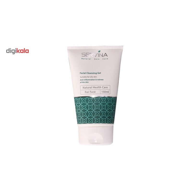 ژل شست وشوی صورت سروینا مخصوص پوست های چرب و مختلط مدل Oily Skin حجم 150میلی لیتر