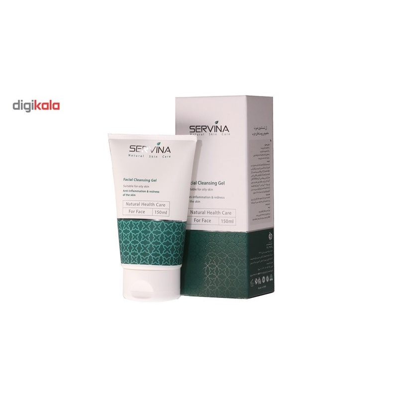 ژل شست وشوی صورت سروینا مخصوص پوست های چرب و مختلط مدل Oily Skin حجم 150میلی لیتر